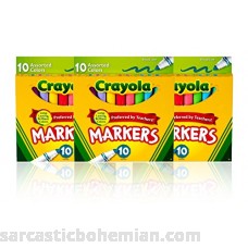 Crayola Llc 10ct JNSDJh Coloring Marker 3 Pack B0752455KT